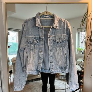 Diamond studded Jean jacket